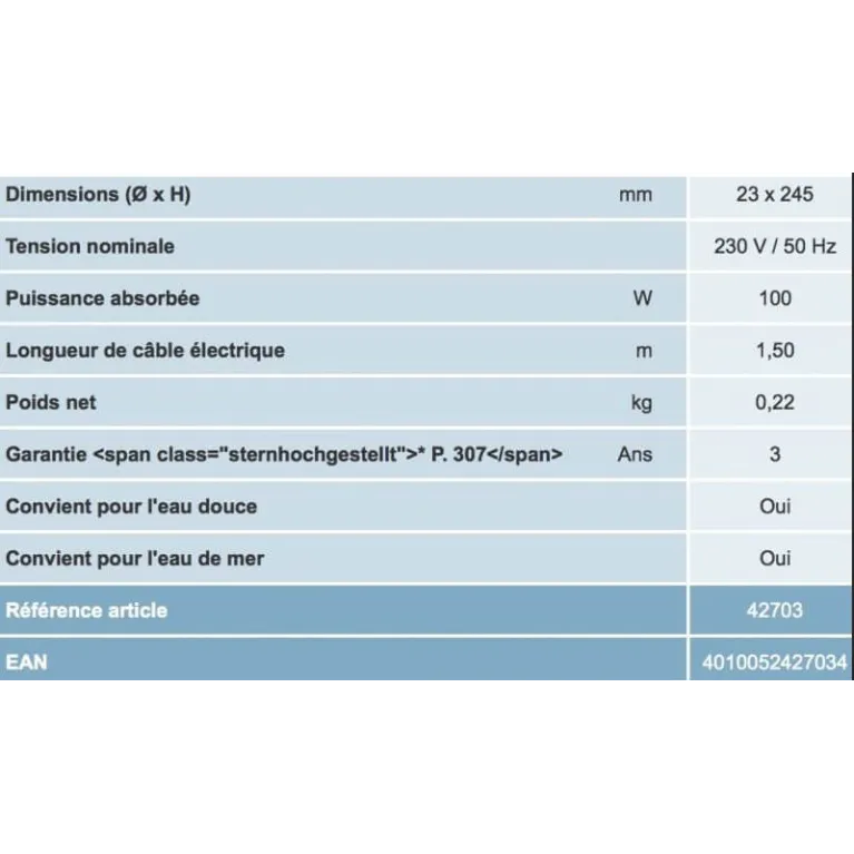Chauffage Oase Heatup 150