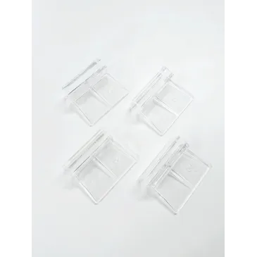 Support vitre 6mm en plastique transparent