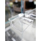 Support vitre 6mm en plastique transparent