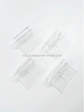 Support vitre 10mm en plastique transparent