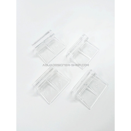 Support vitre 10mm en plastique transparent