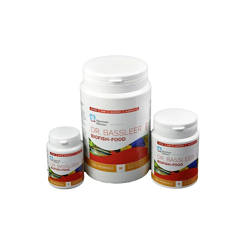 Dr BASSLEER BIOFISH FOOD GSE/MORINGA M 60gr
