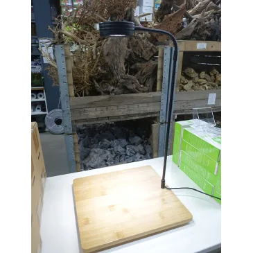 LED Full Spectrum 7w Aquascape Prestige avec Base en Bois