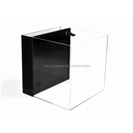 30x30x30 Optiwhite 27L avec Décantation Intégrée et Fond Noir