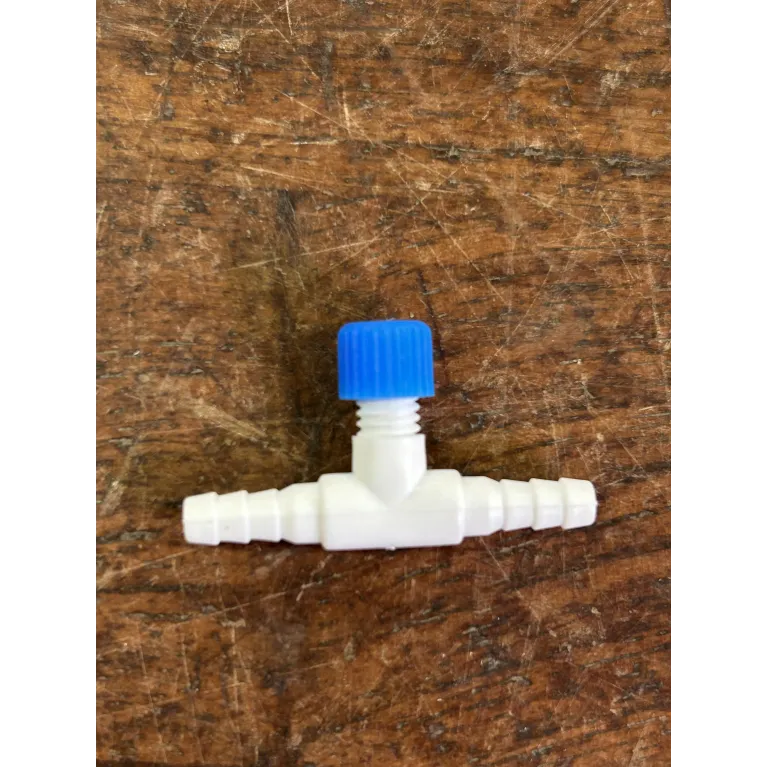 Robinet 6mm en T blanc