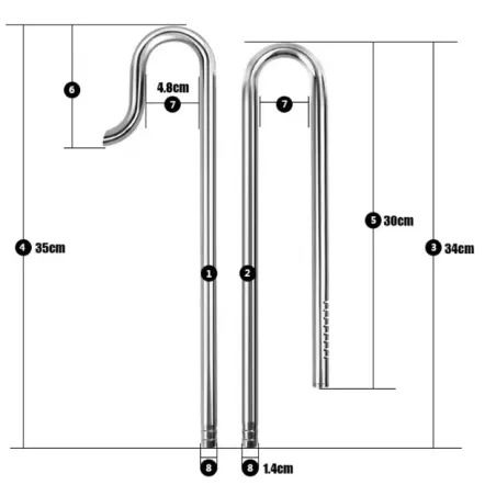 Lily pipe inox 12/16 (in et out)