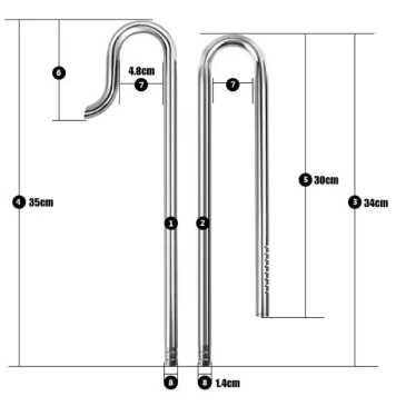 Lily pipe inox 12/16 (in et out)