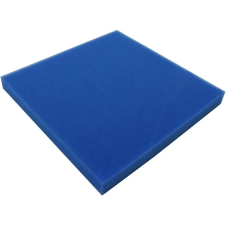 Mousse de filtration bleu - grosse maille 50x50x5cm