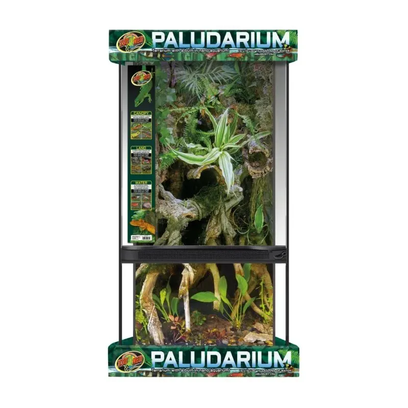 Paludarium Zoomed 46x46x91 cm – 40 L – Grand terrarium tropical polyvalent