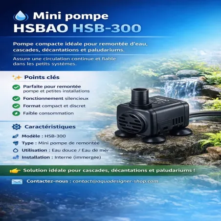 💧 Mini pompe HSBAO HSB-300