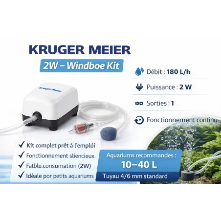 💨 Pompe à air Kruger Meier 2W – Windboe Kit
