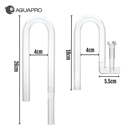 Lily pipe acrylique 16/22 avec Skimmer – Inflow Outflow Aquarium Set Canne d’Aspiration & Rejet