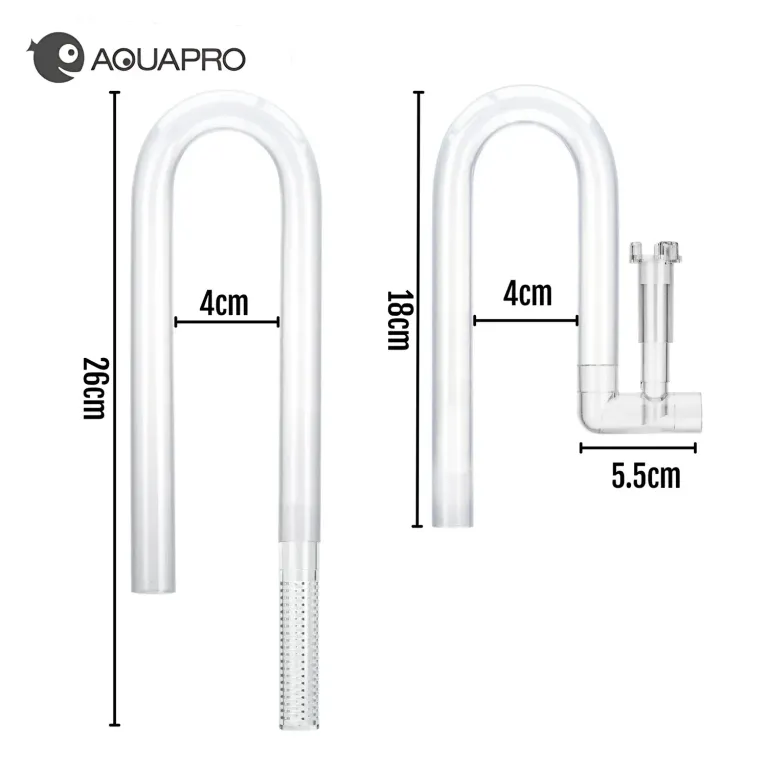 Lily pipe acrylique 16/22 avec Skimmer – Inflow Outflow Aquarium Set Canne d’Aspiration & Rejet