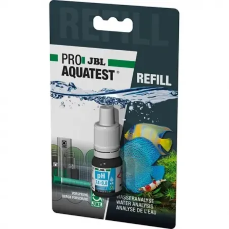 JBL ProAquaTest Recharge pH 7,4-9,0 | Recharge test pH aquarium eau douce et marine