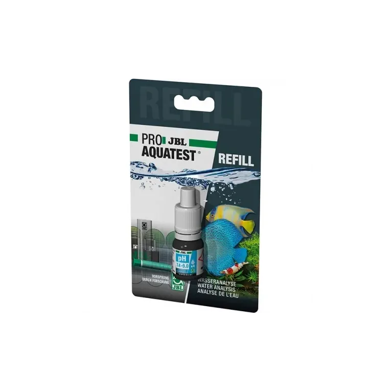 JBL ProAquaTest Recharge pH 7,4-9,0 | Recharge test pH aquarium eau douce et marine