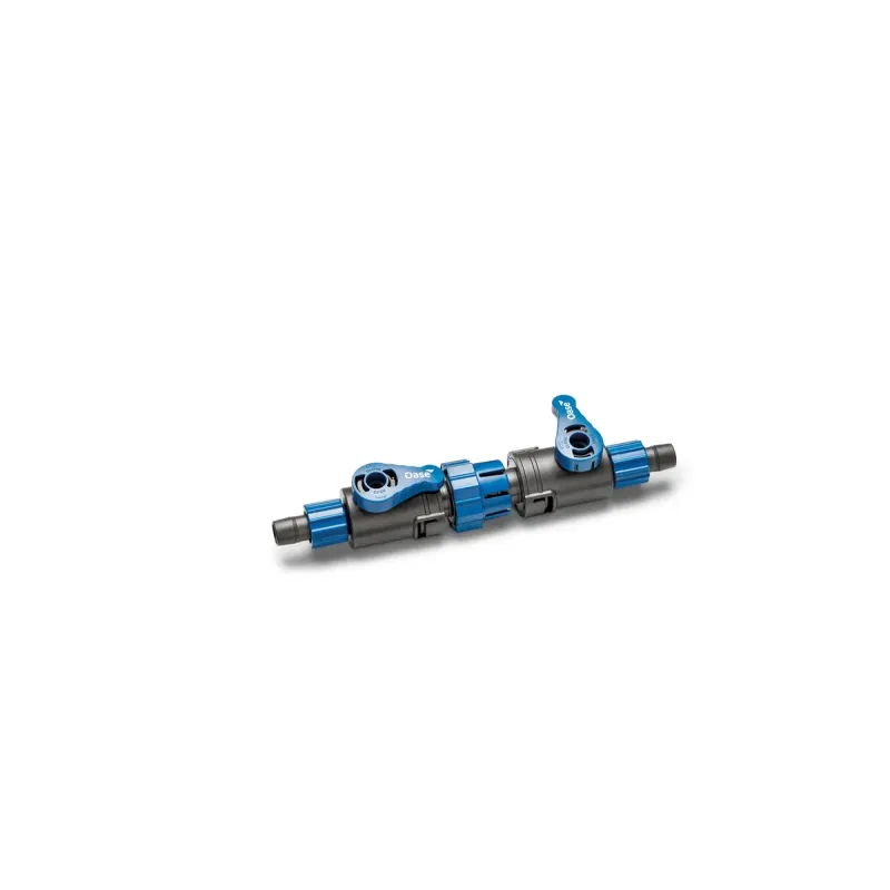 OASE Shutoff Valve robinet double 9/12 robinet d'arrêt aquarium tuyau chez AQUADESIGNER-SHOP