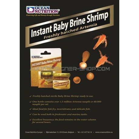 Instant baby brine shrimp, artemia