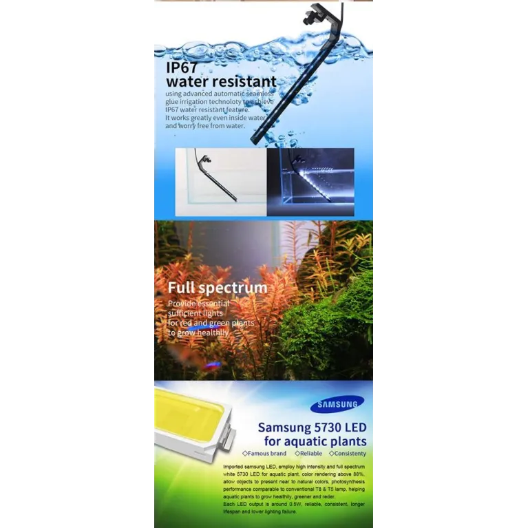 Rampe led Chihiros A251, 25cm : éclairage led aquarium design