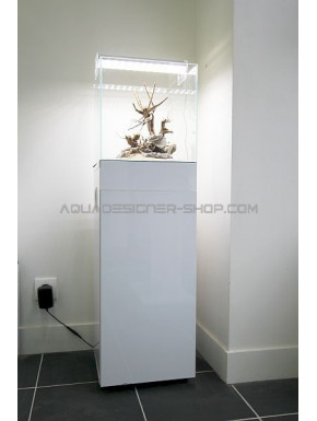 Meuble aquarium 30x30x80 ADS STAND WHITE GLOSSY 