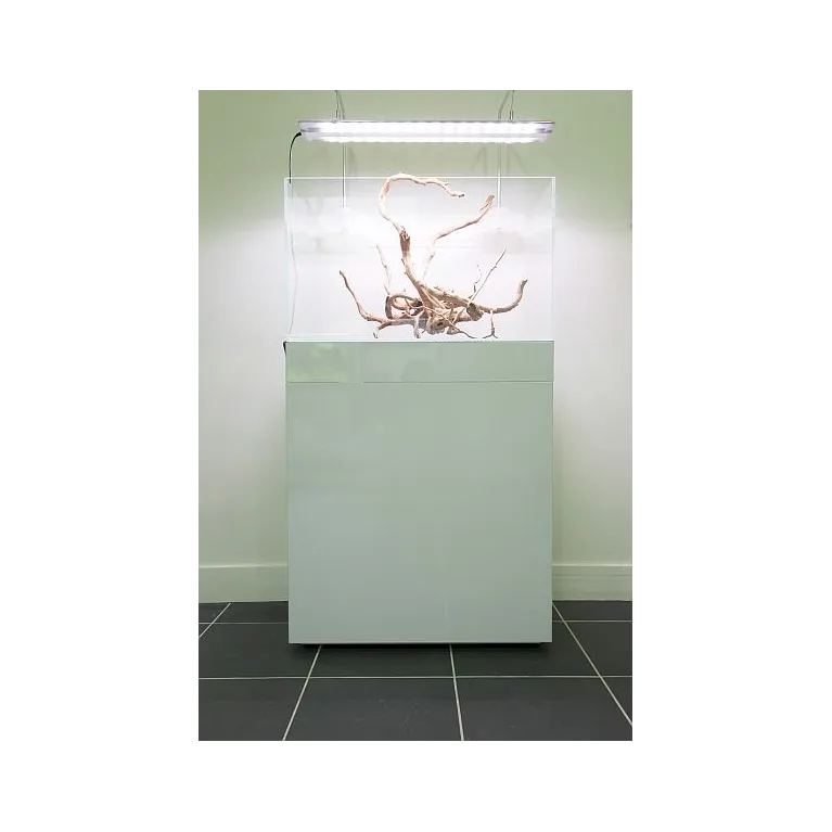 Meuble aquarium design blanc brillant aquadesigner boutique aquarium