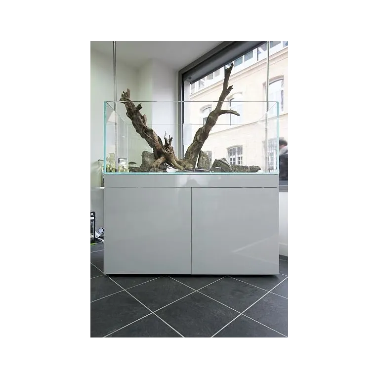 Meuble aquarium design blanc brillant aquadesigner boutique aquarium