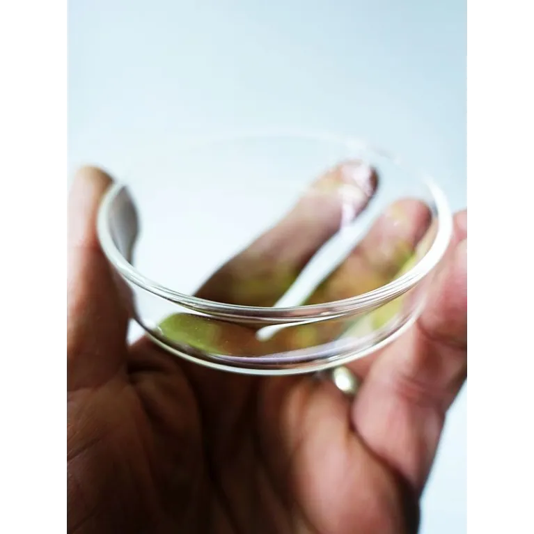 Coupelle en verre diamètre 6cm pour nourrissage crevette