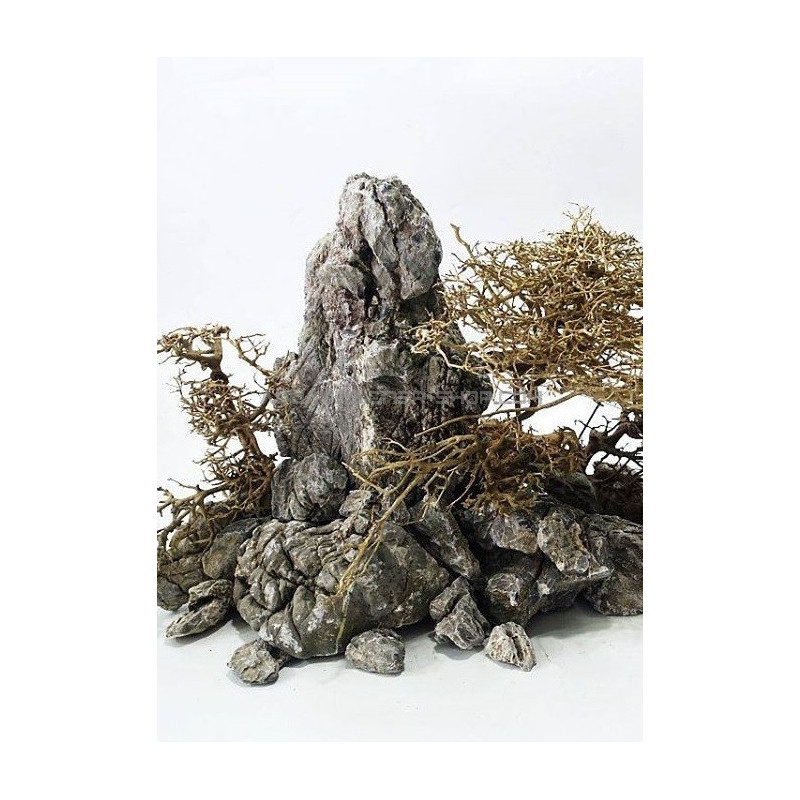 Zolux - Pierre Naturelle Grey Stone Kipouss pour Aquarium d'Eau Douce - S