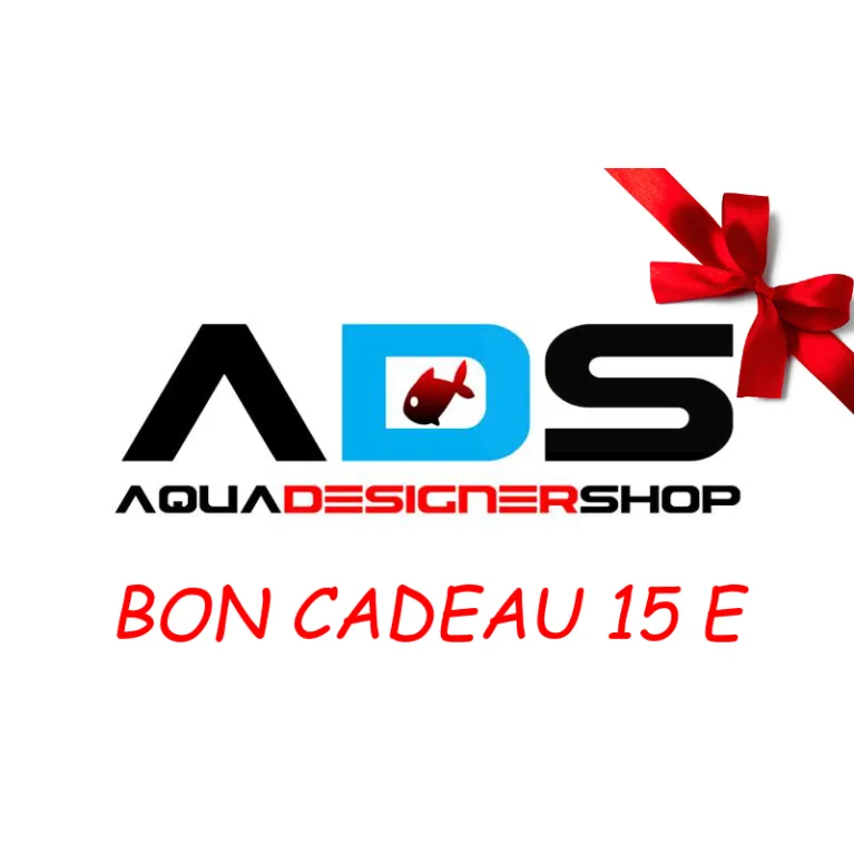 Bon cadeau de 15 euros pour le site aquadesigner-shop.com