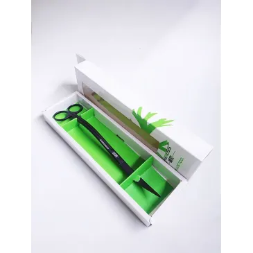 Ciseaux noir vague 25cm : ciseaux d'aquascaping aquadesigner shop