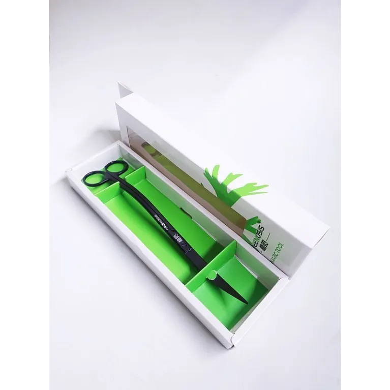 Ciseaux noir vague 25cm : ciseaux d'aquascaping aquadesigner shop