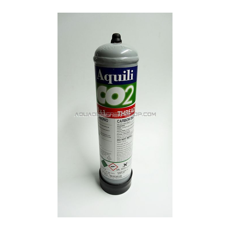 Bouteille co2 600g jetable Aquili