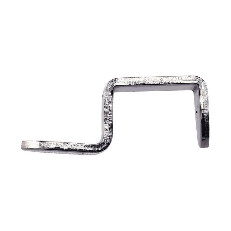 Support vitre 10mm en métal avec téton silicone