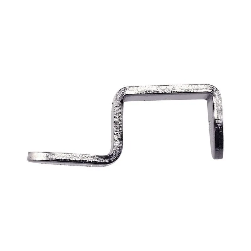 Support vitre 10mm en métal avec téton silicone