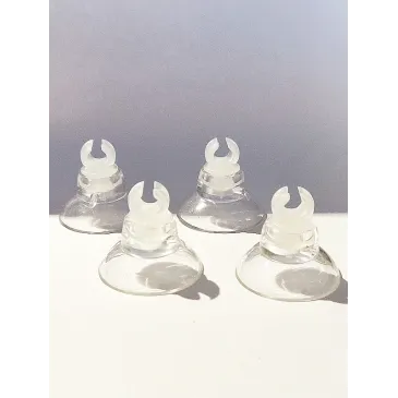 Ventouses transparentes lot de 4, pour tuyaux 4/6mm air ou co2