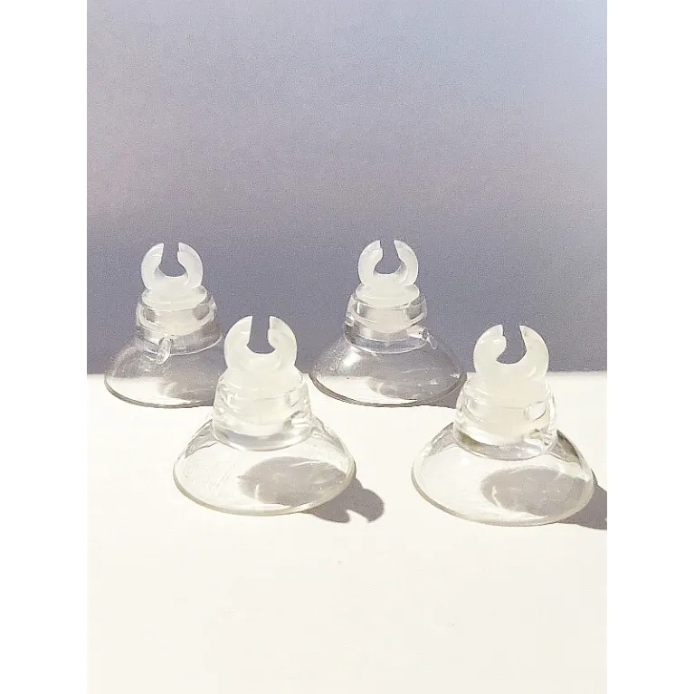 Ventouses transparentes lot de 4, pour tuyaux 4/6mm air ou co2