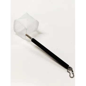 Epuisette 7cm carré noire télescopique 22 à 50cm