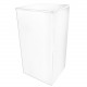 Meuble cube stand 80 blanc laque 45x45x90