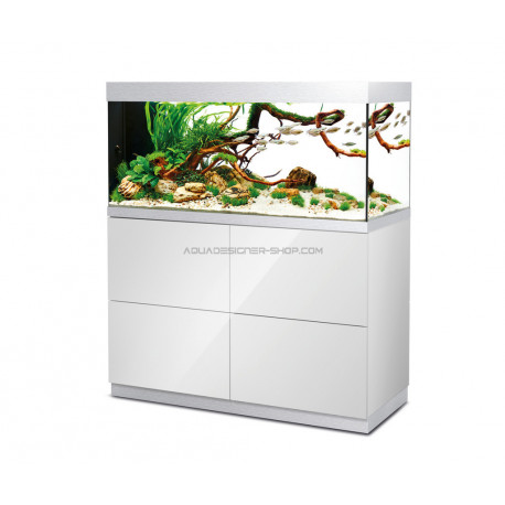 Aquarium Complet 300 Litres sur Meuble Blanc avec LED [Pompe