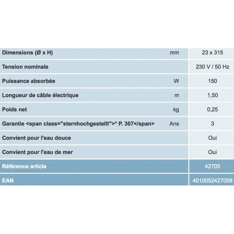 Chauffage Oase Heatup 150