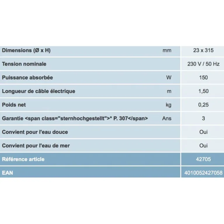 Chauffage Oase Heatup 150